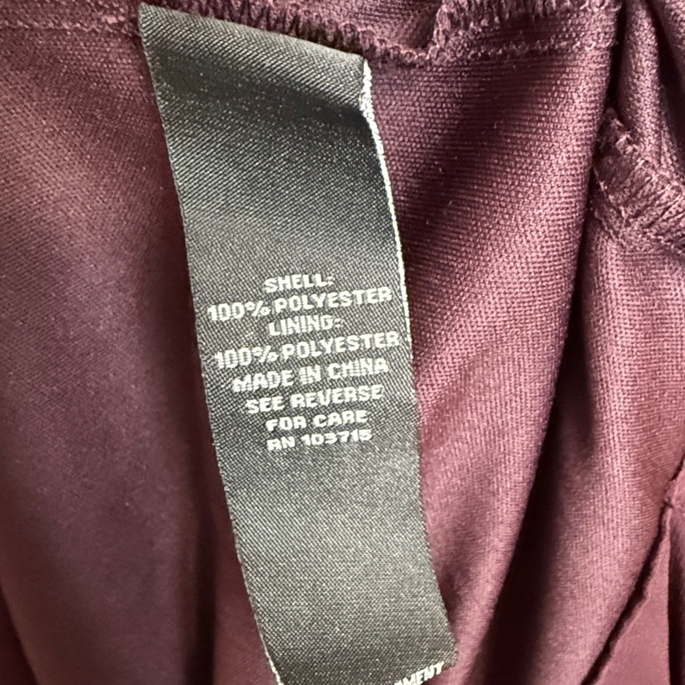 Sharagano Plus Size Gemmiferous Chiffon Dress. Raisin Size 22W #1438 NWT - Picture 7 of 10